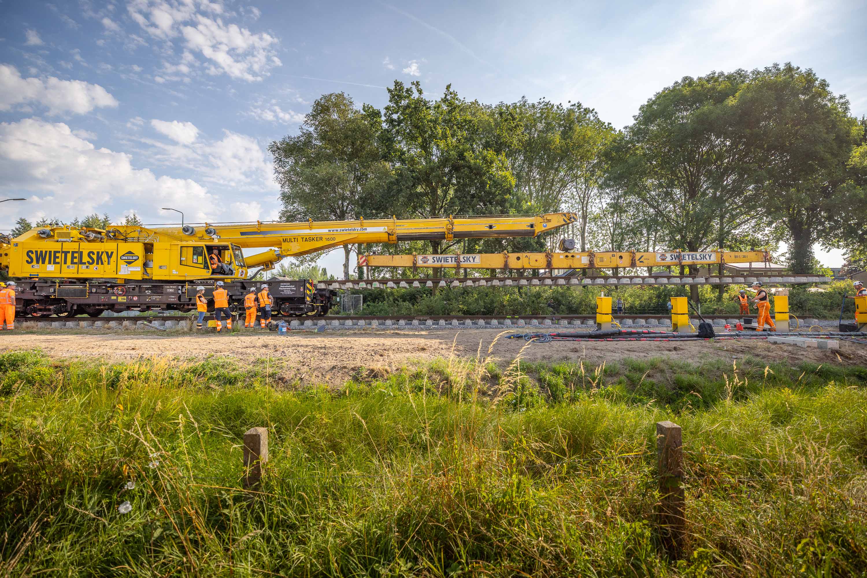 In Boxmeer hebben we een nieuw stuk spoor gebouwd