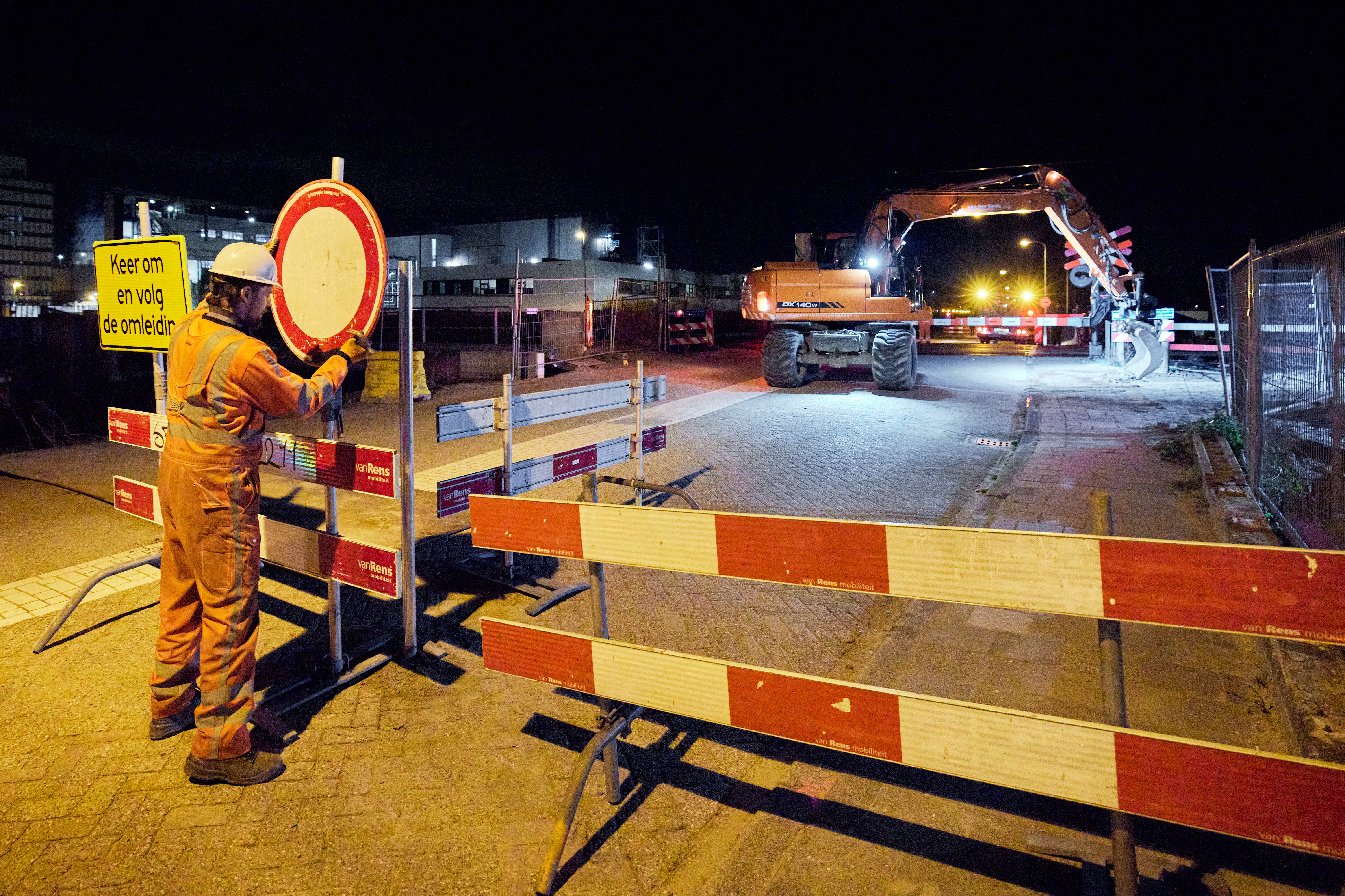 De overweg wordt afgesloten