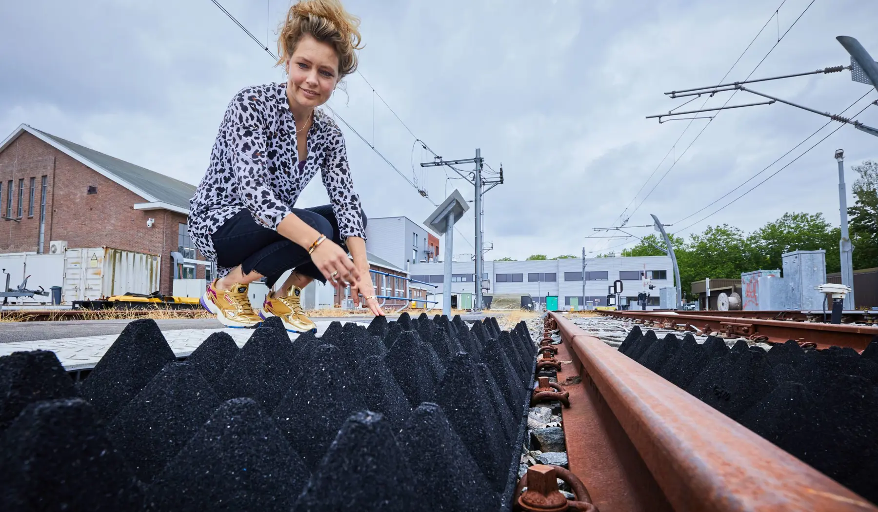 Carla van Ee bij het Railcenter