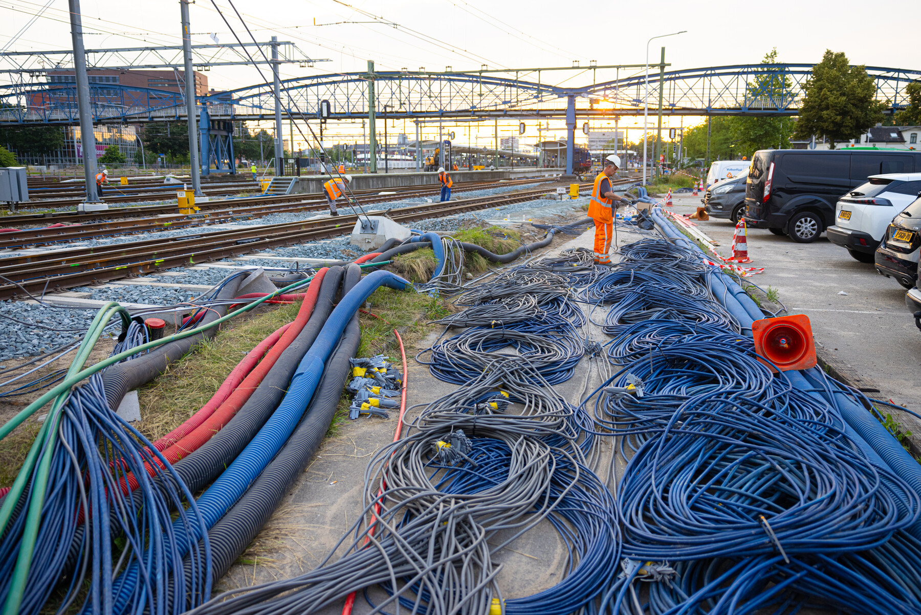 Meters kabel liggen klaar