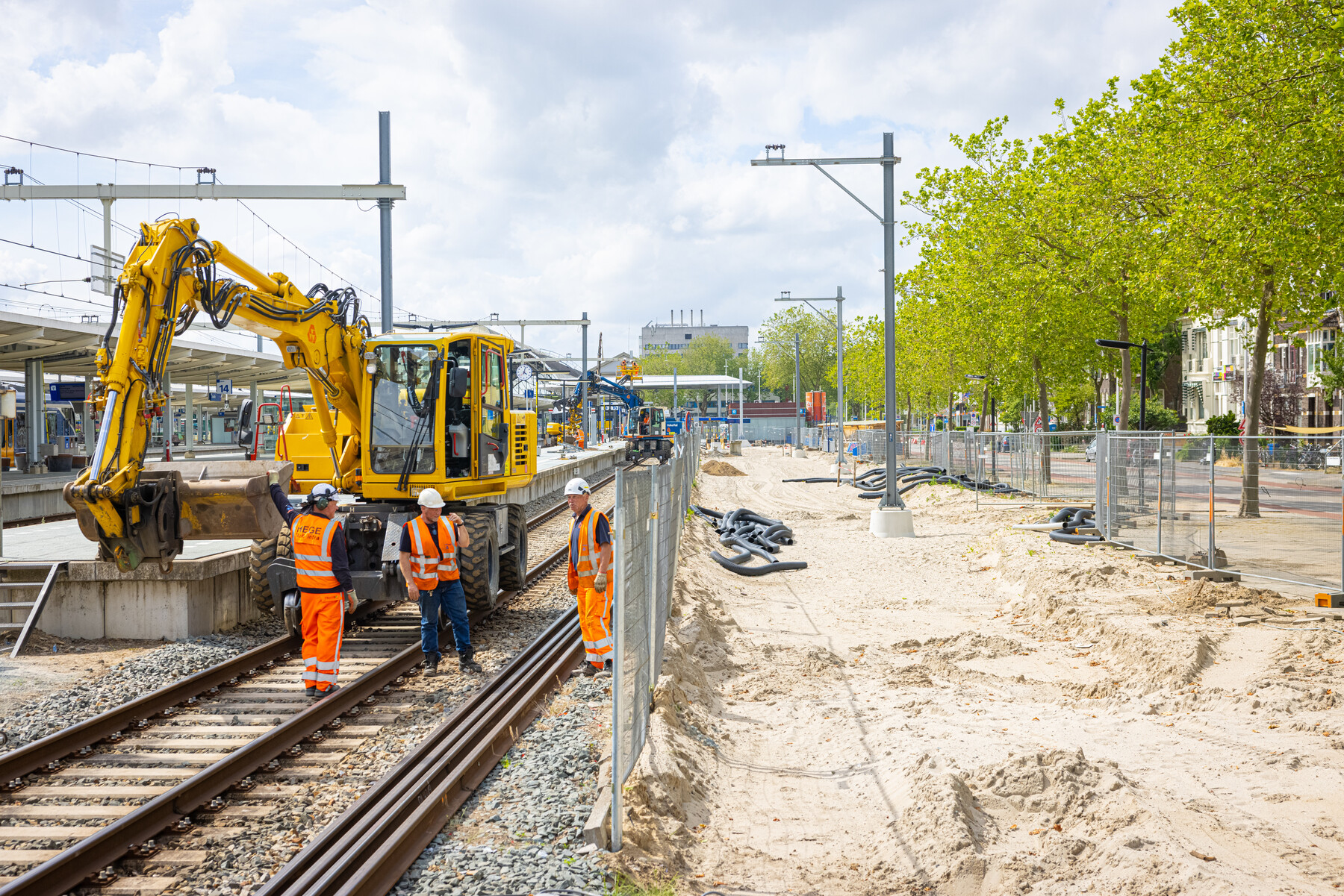 Zand naast het oude spoor 16