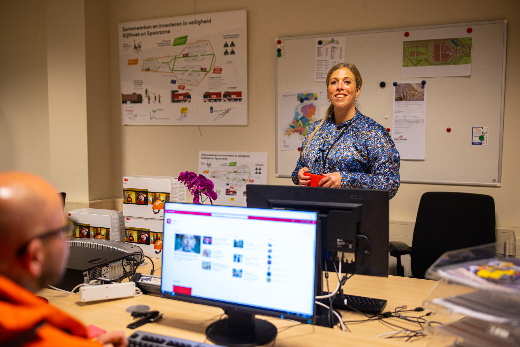 Femke van den Heuvel, officier van dienst verkeersleiding