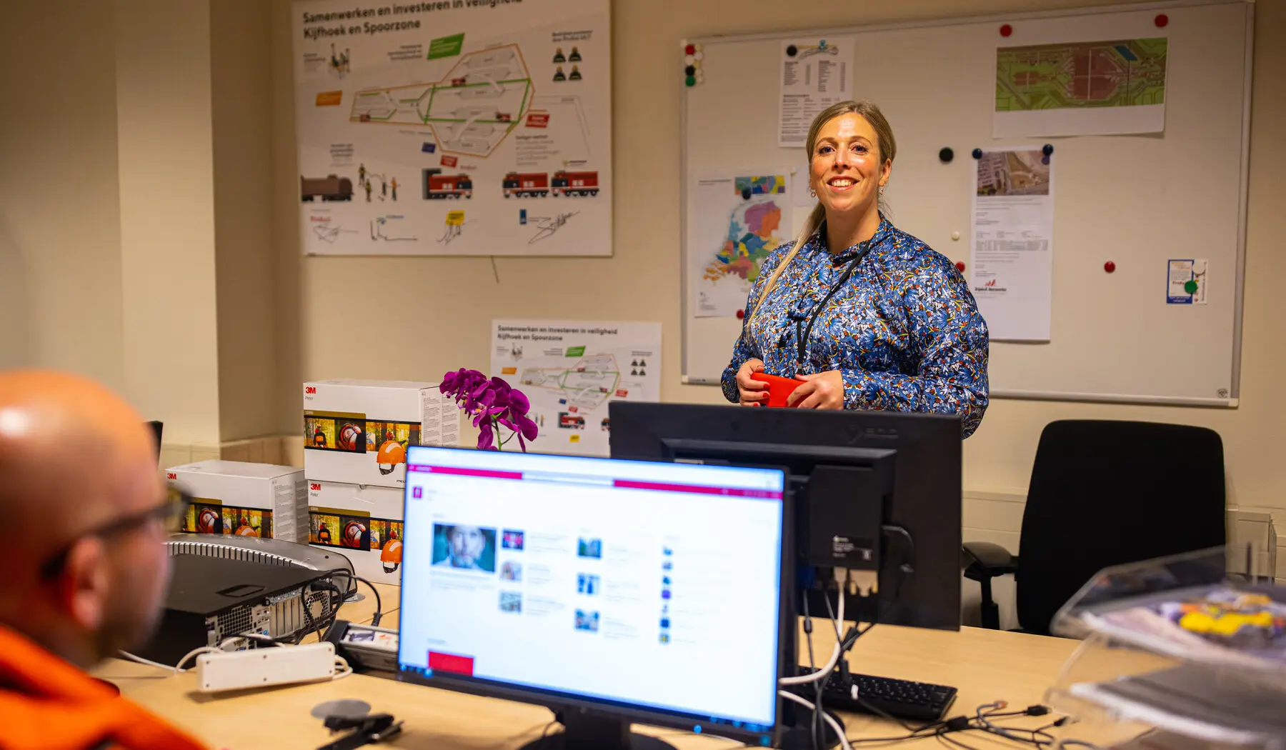 Femke van den Heuvel, officier van dienst verkeersleiding