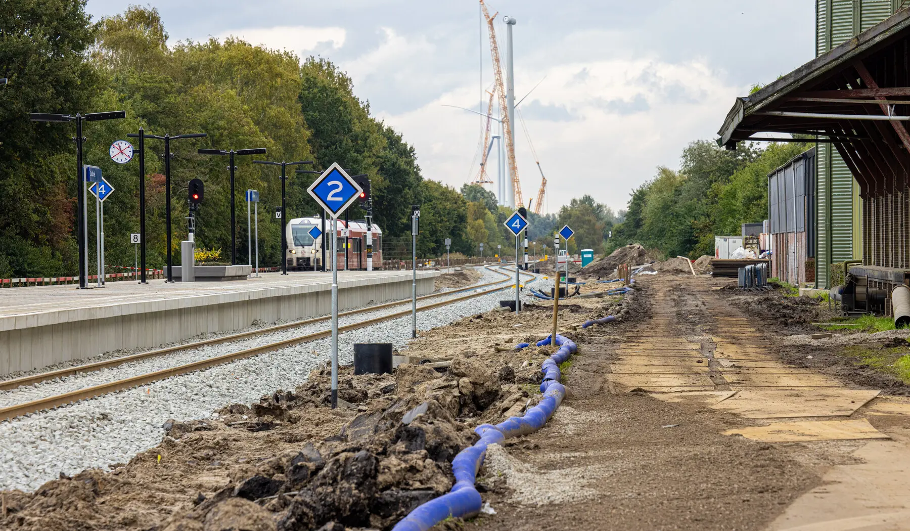 De aannemer rond de komende maanden de werkzaamheden af, zoals op Zuidbroek