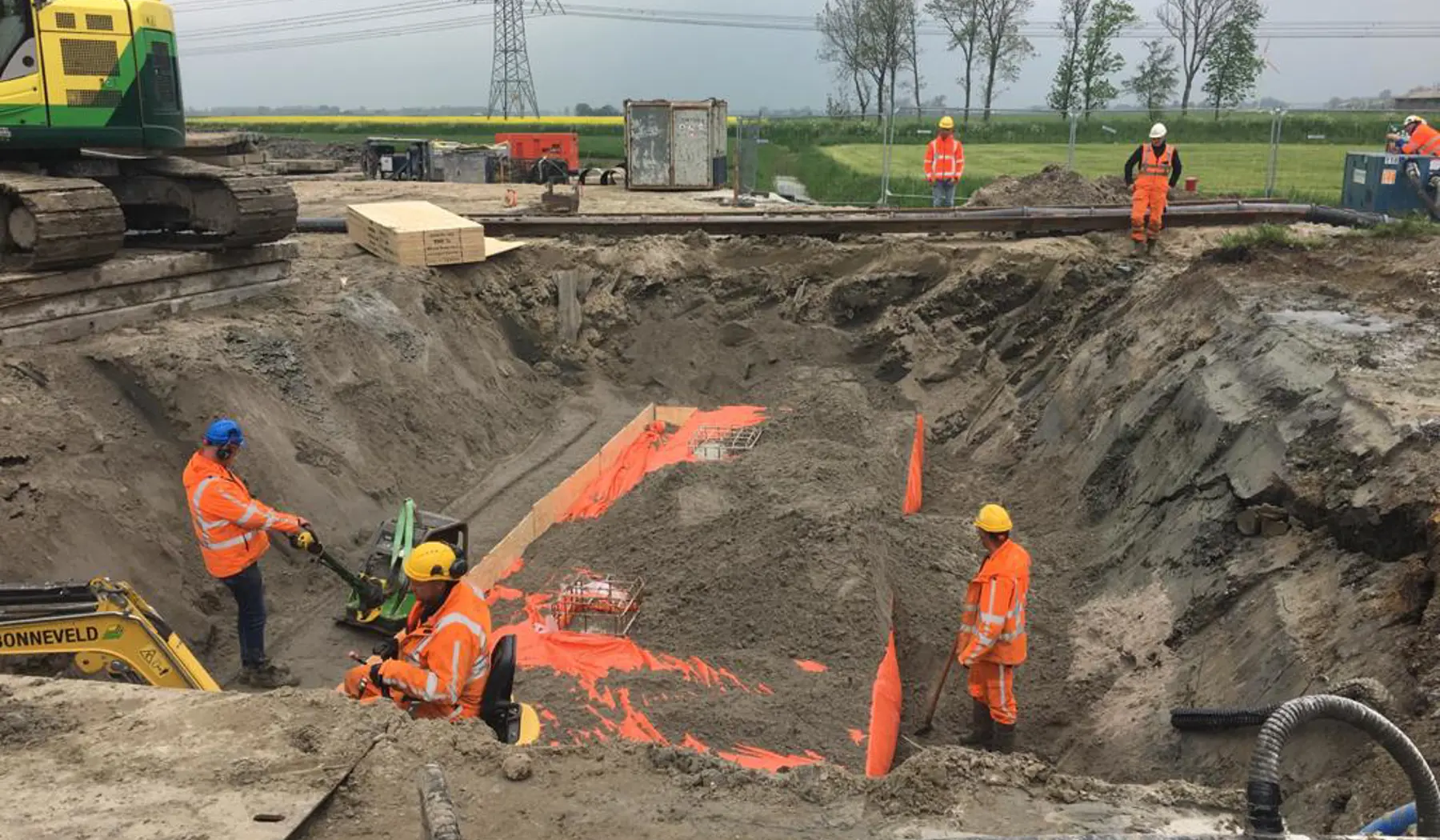 Er werd een weekend lang hard gewerkt