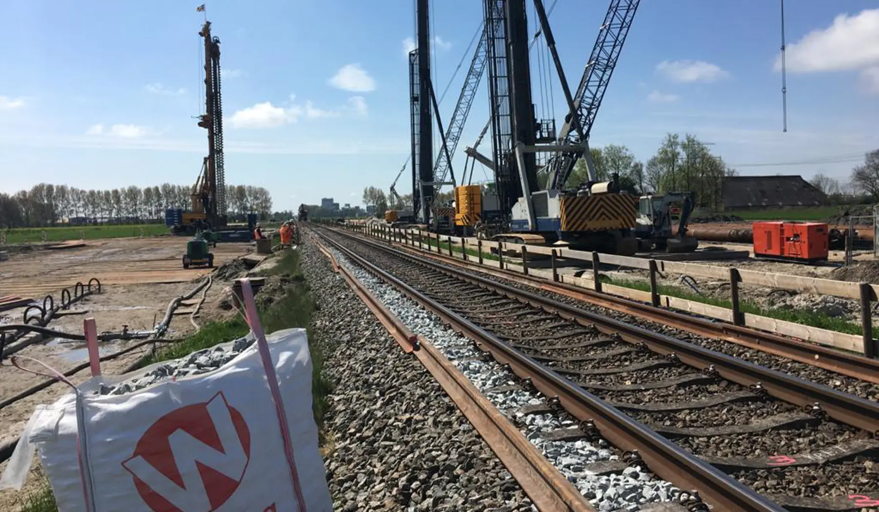 Het spoor werd weer teruggelegd