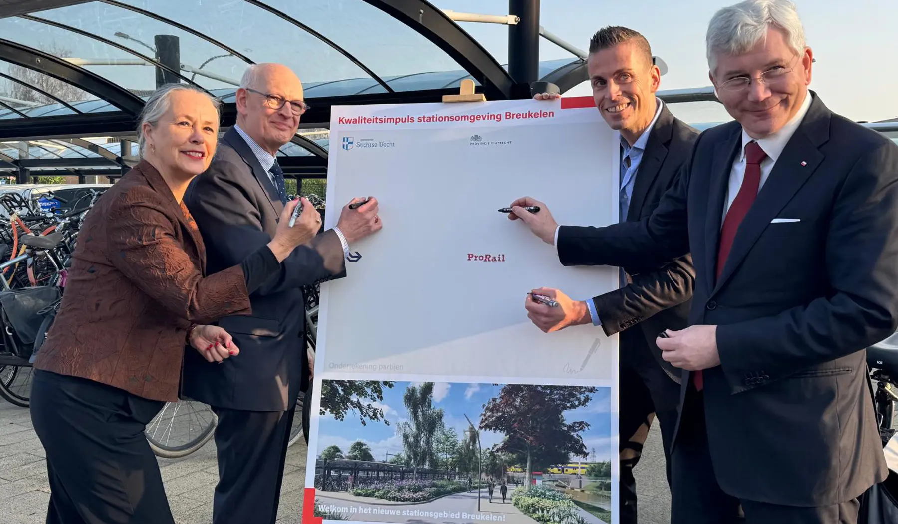 Betrokken partijen tekenen een samenwerkingsovereenkomst