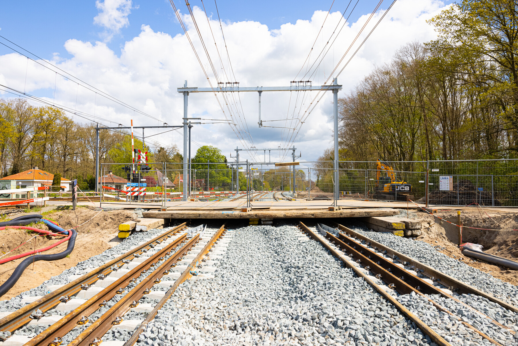 Tijdelijke overweg bij de Herfterlaan