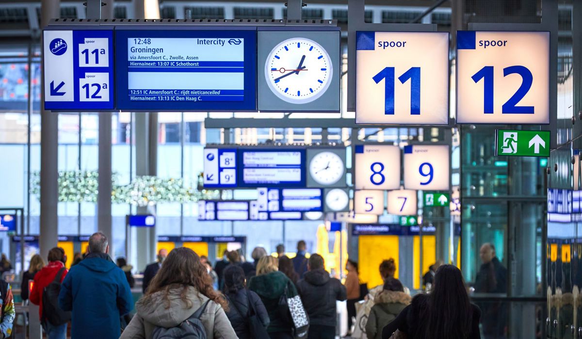 Stationshal en vertrektijden