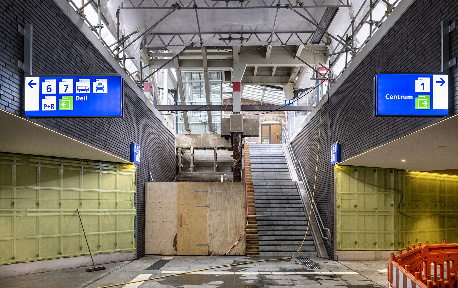 De tunnel moet nog afgewerkt worden