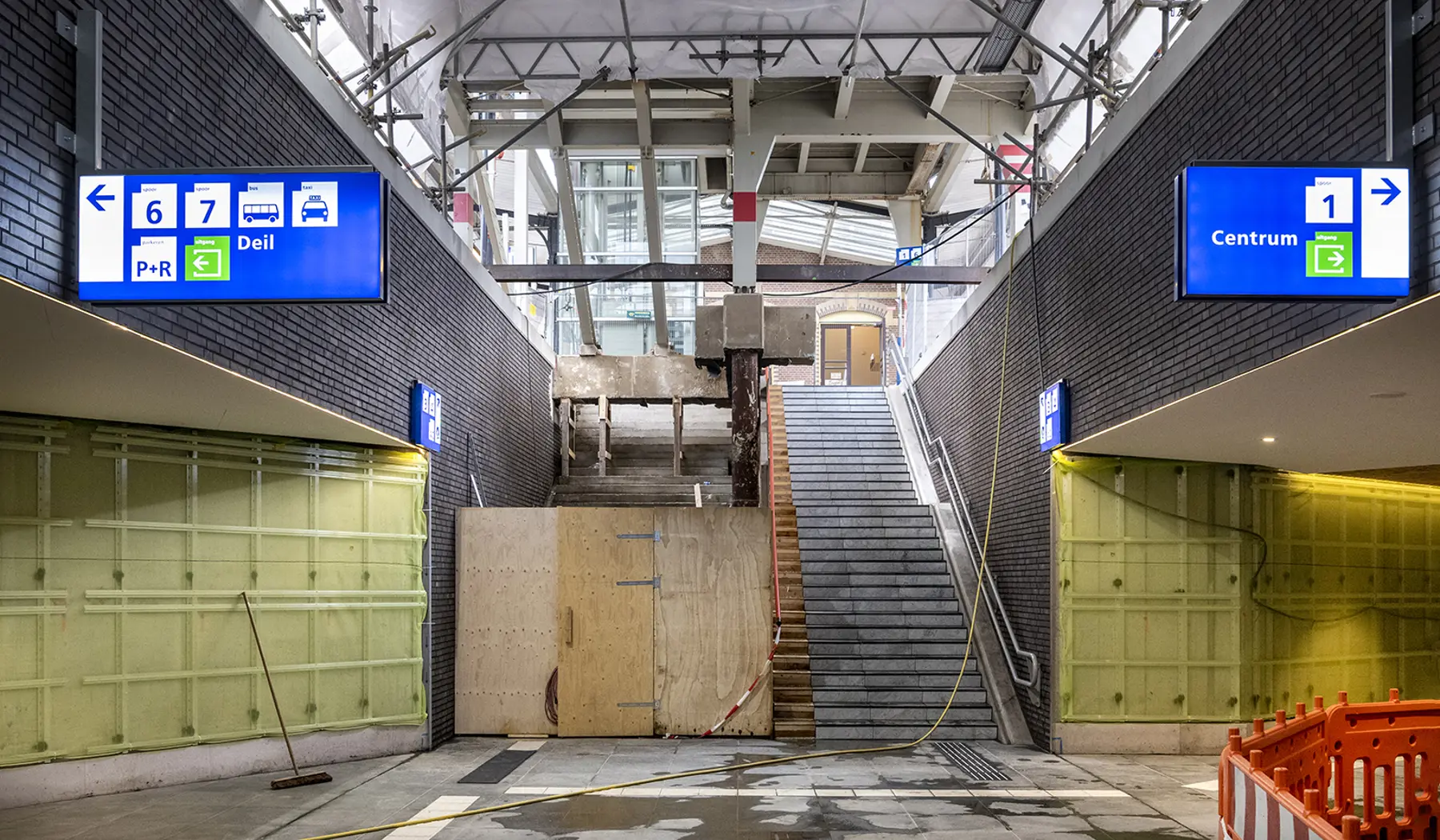 De tunnel moet nog afgewerkt worden