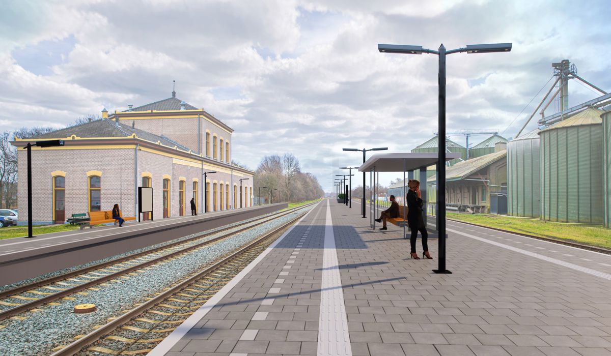 Station Zuidbroek krijgt een breder perron