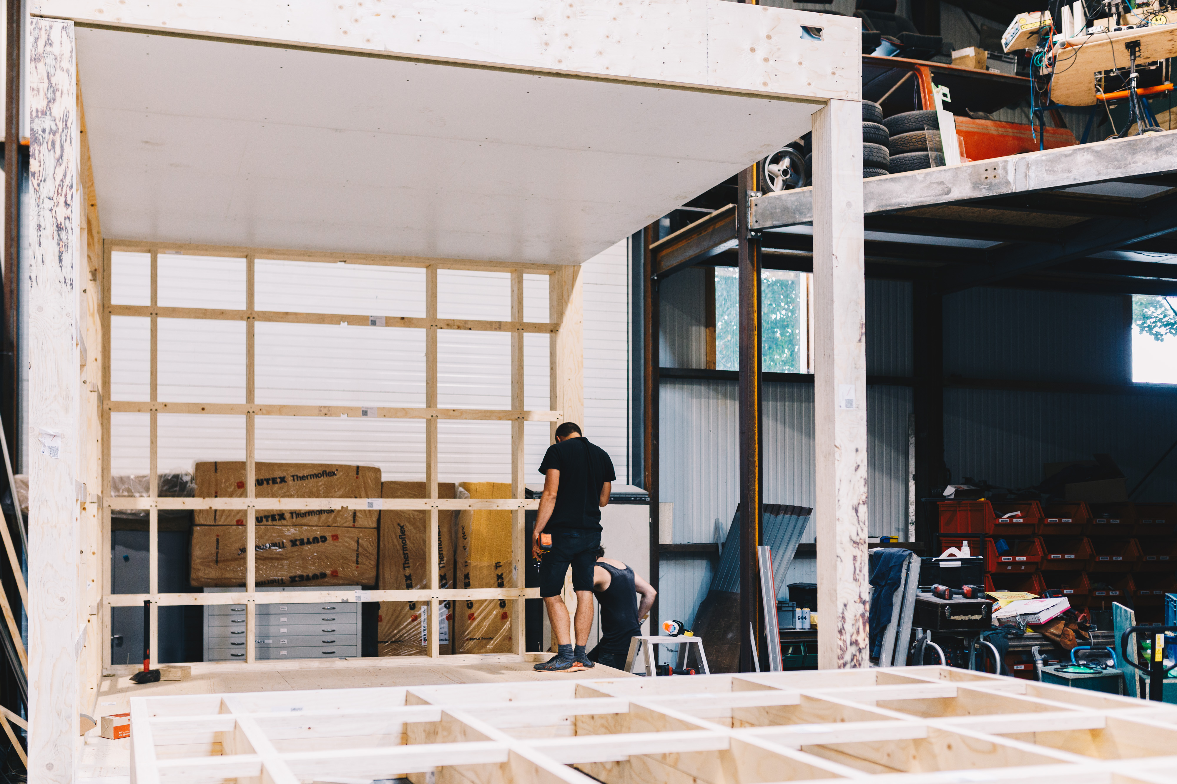 Het prototype in aanbouw