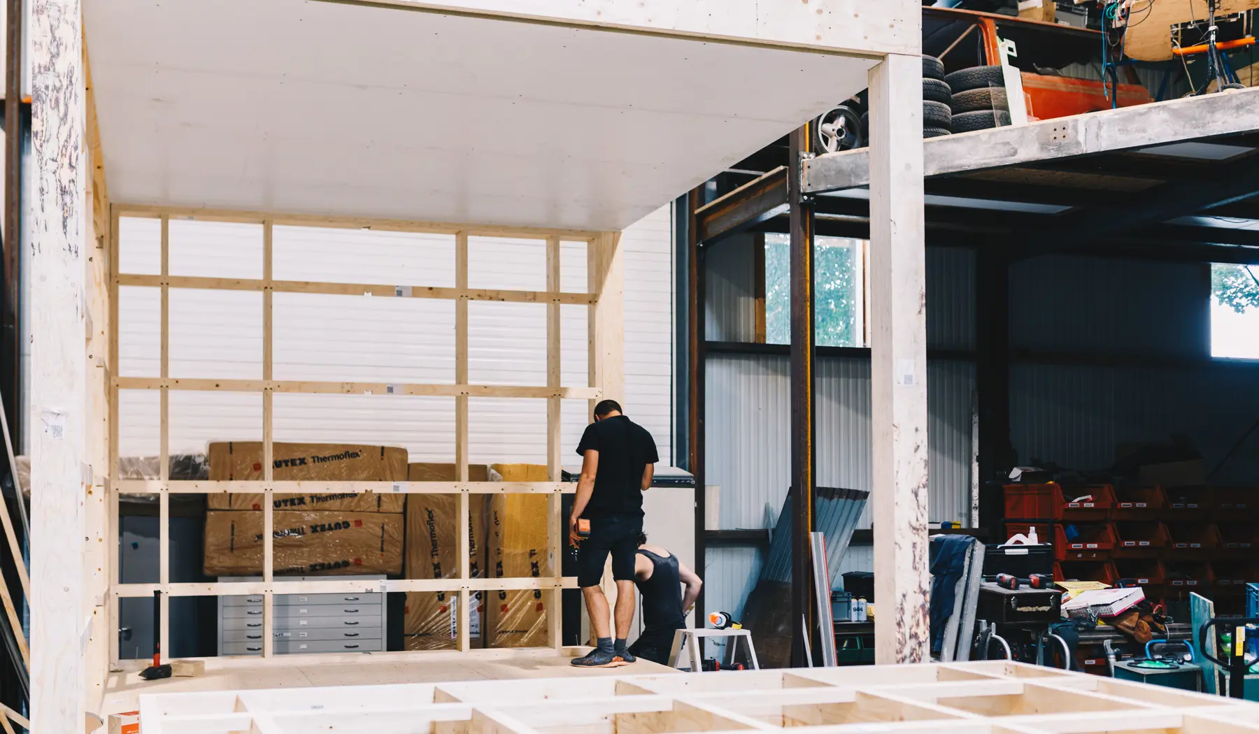 Het prototype in aanbouw