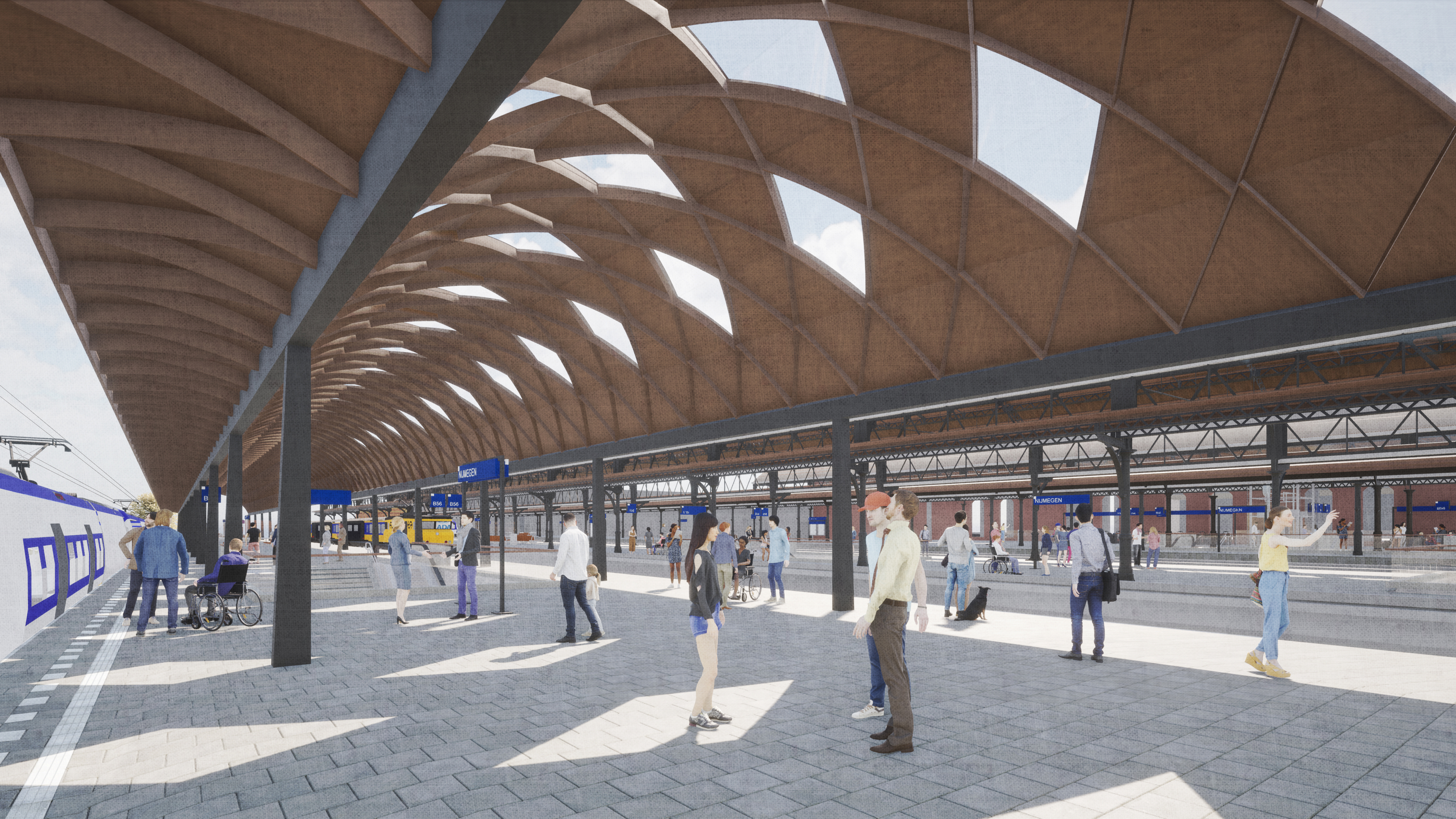 Impressie ontwerp perronkap 5-6