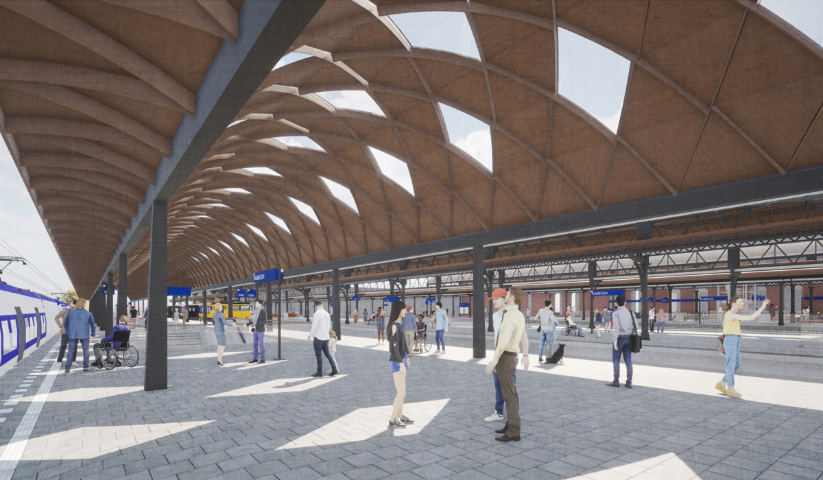 Impressie ontwerp perronkap 5-6