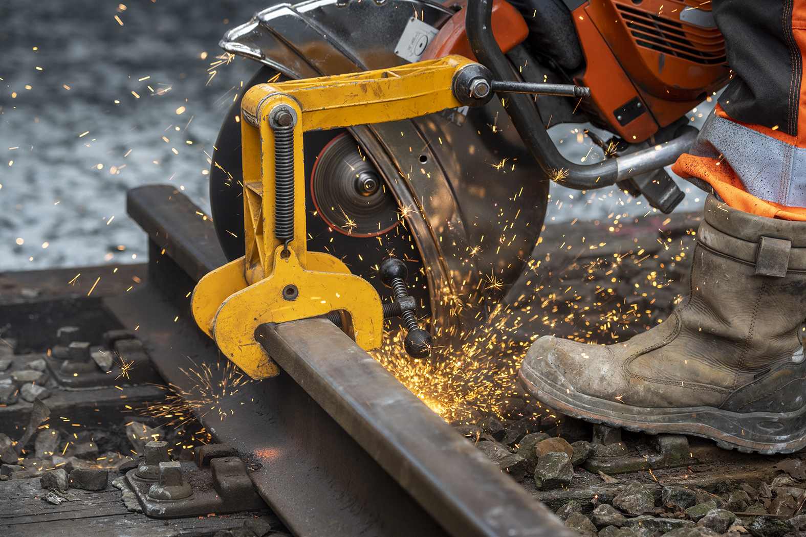 Tijdens een eerdere buitendienststelling werd er al aan het spoor gewerkt