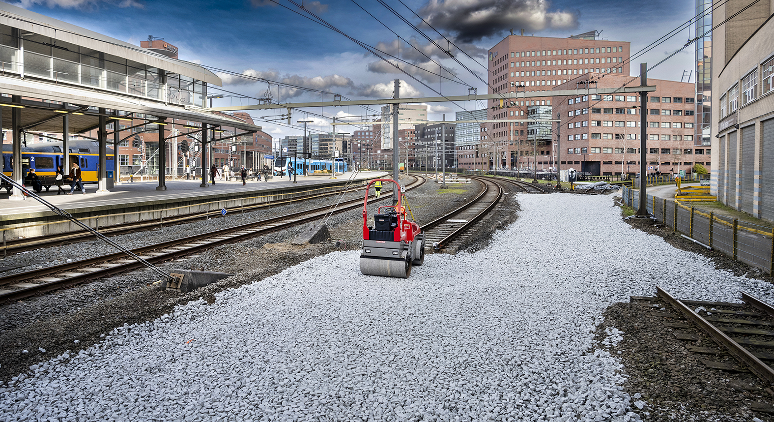Tijdens een eerdere buitendienststelling werd er al aan het spoor gewerkt