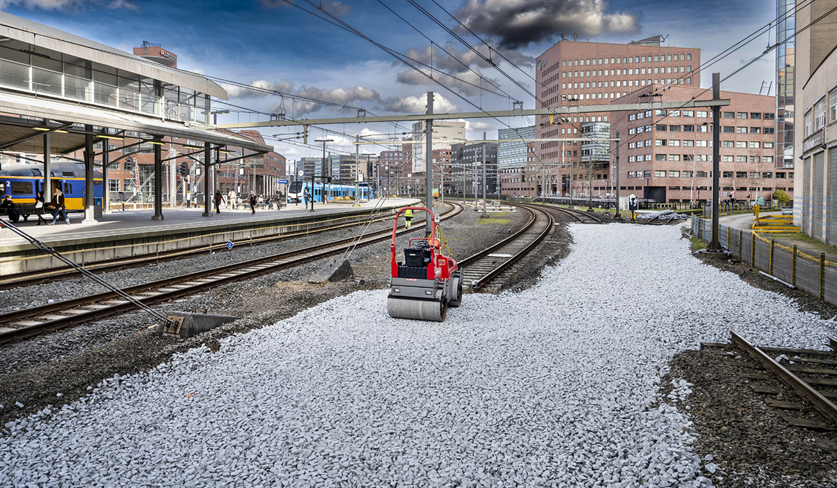 Tijdens een eerdere buitendienststelling werd er al aan het spoor gewerkt