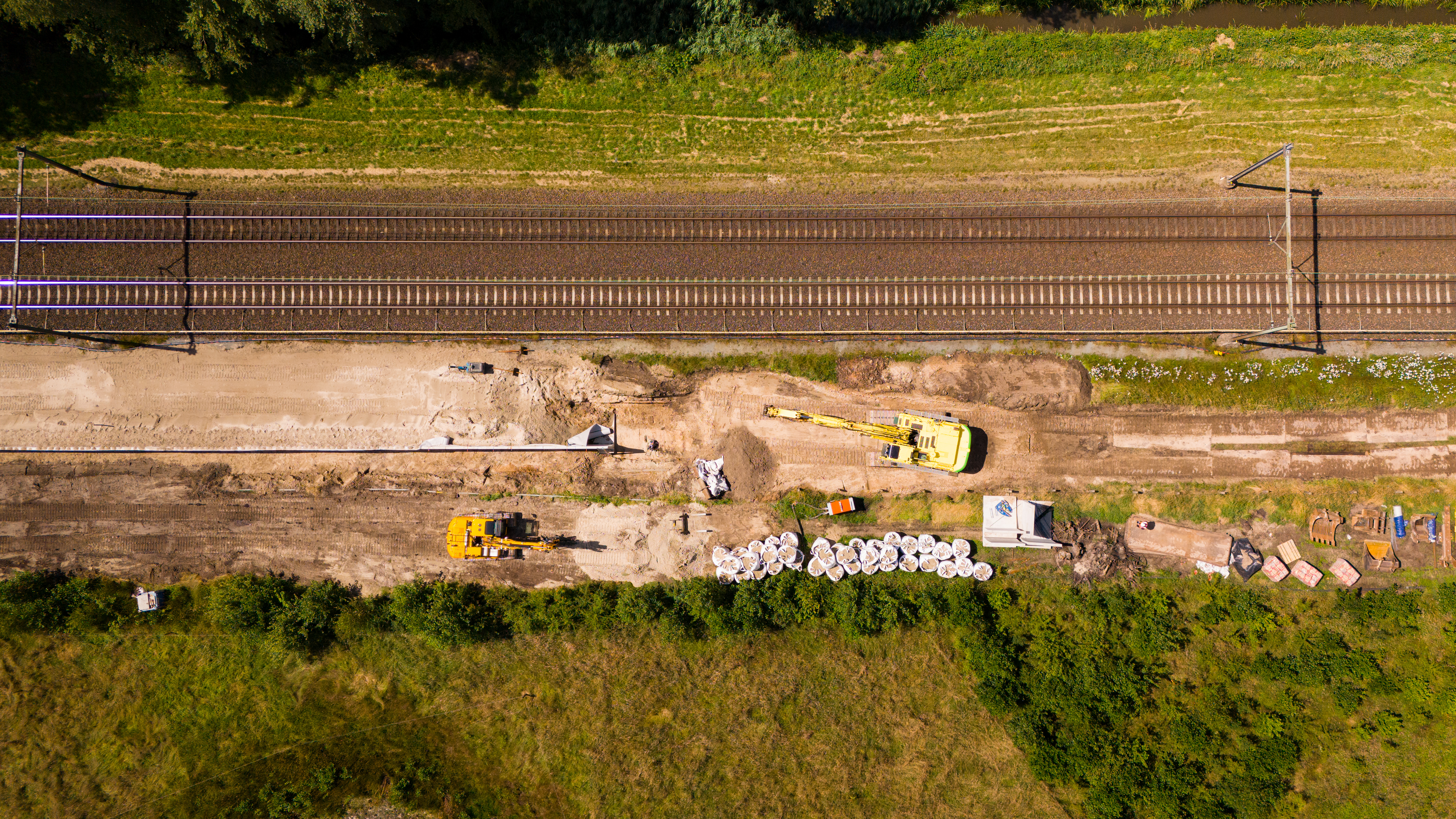 Voorbereidende werkzaamheden bij Amersfoort