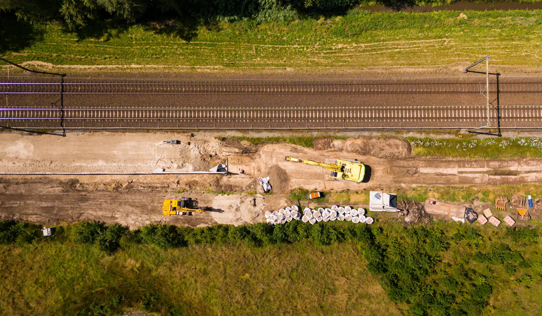 Voorbereidende werkzaamheden bij Amersfoort