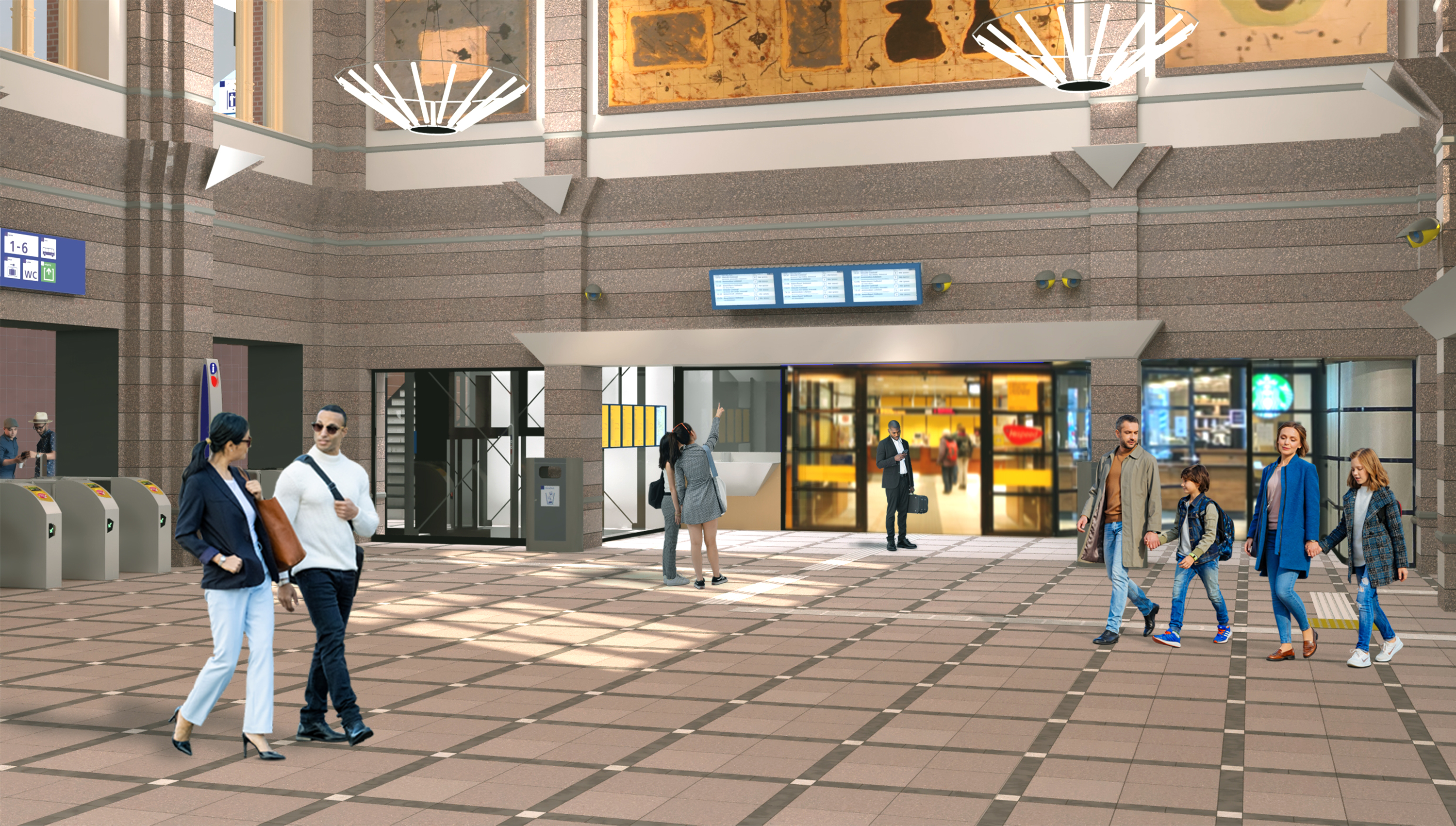 Impressie van de lift op station Den Haag HS