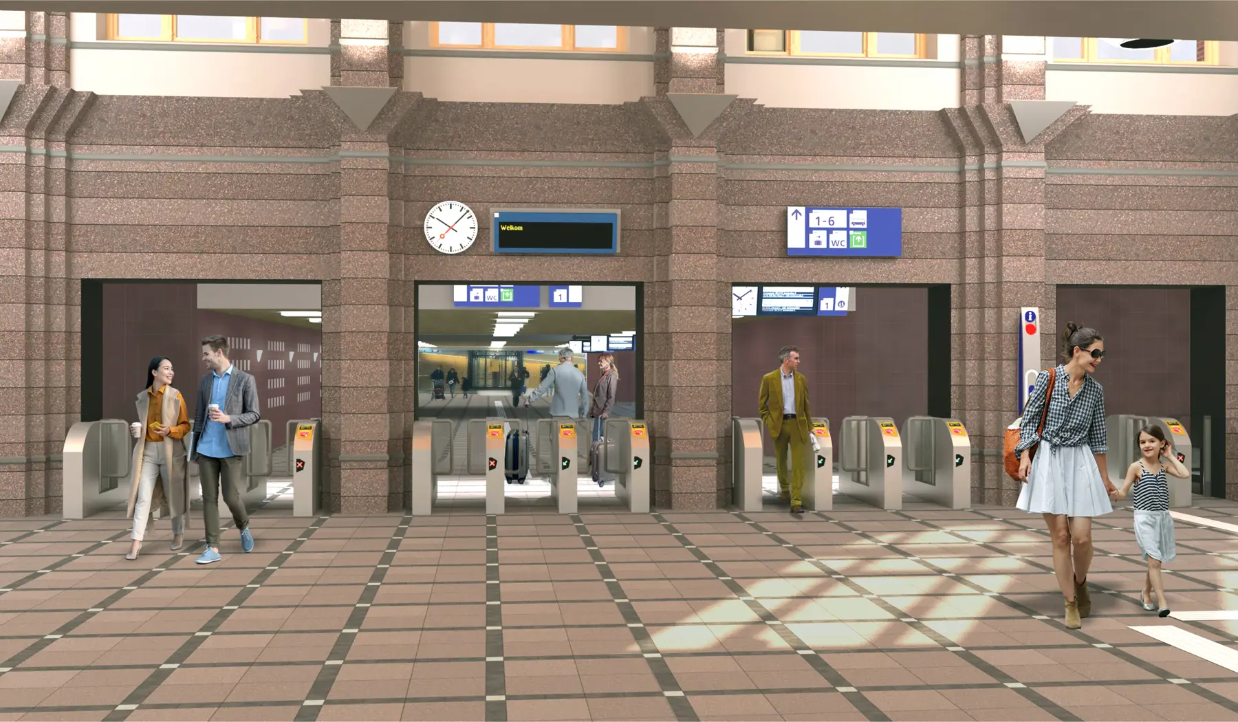 Impressie van de poortrij