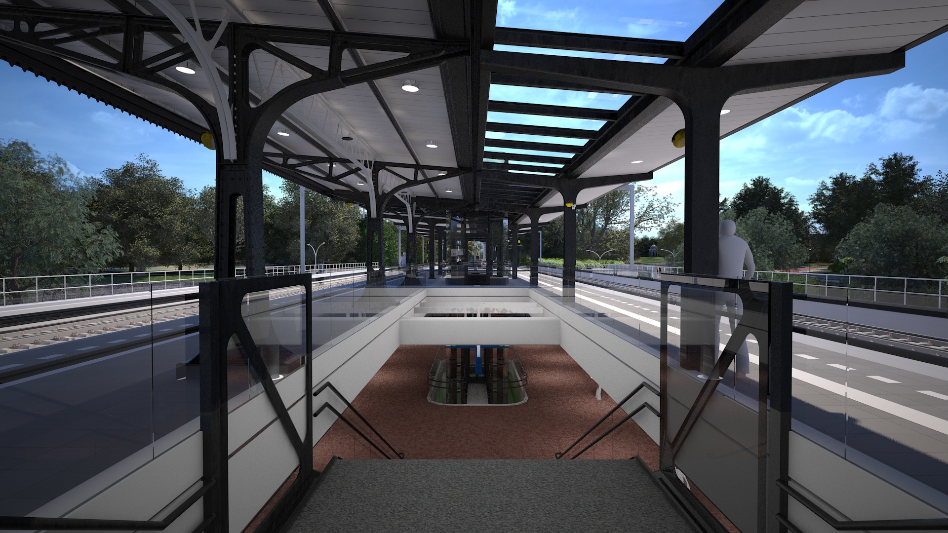 Nieuwe perrons (impressie)