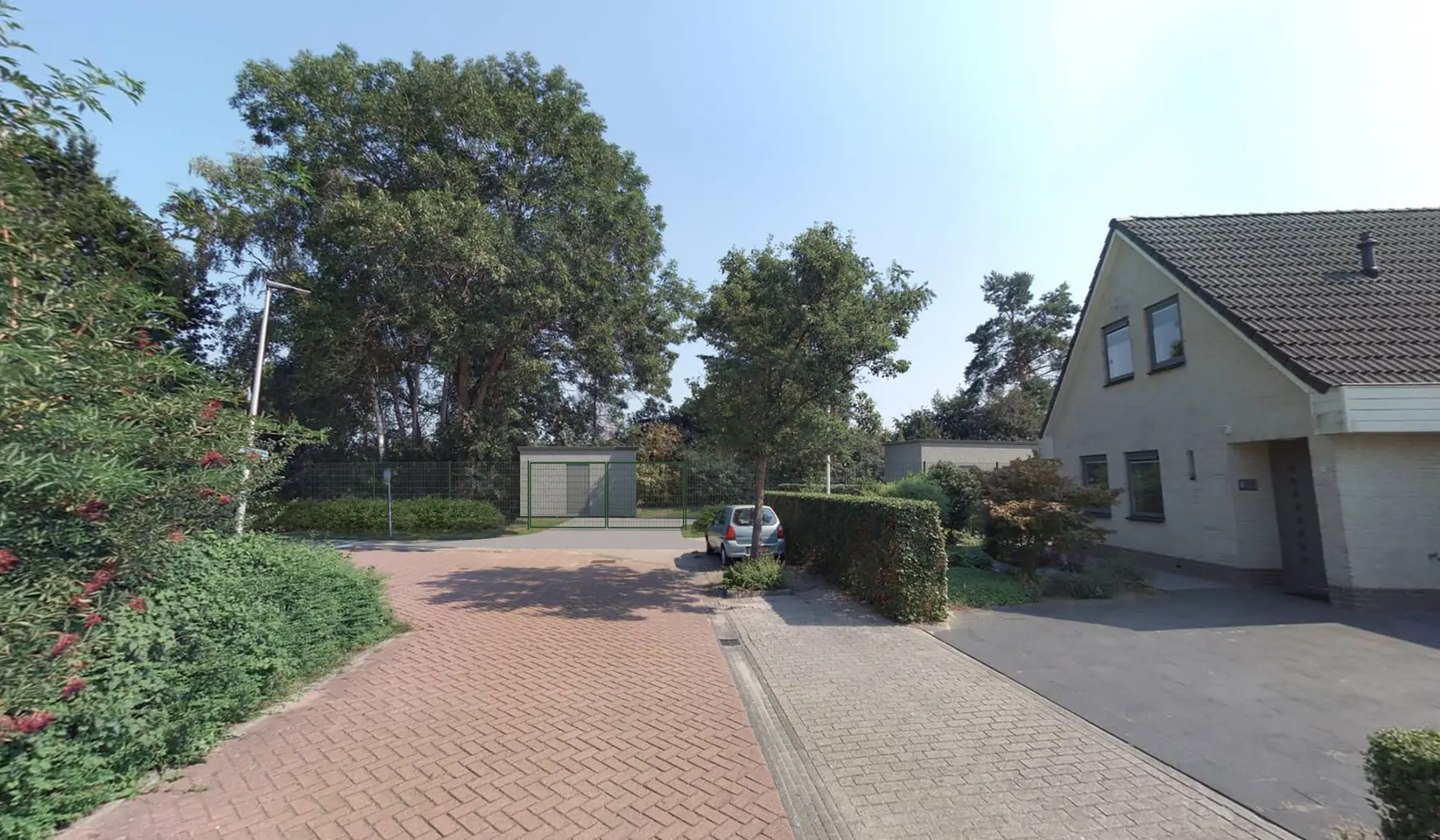 Een impressie van het nieuwe relaishuis en telecomgebouw