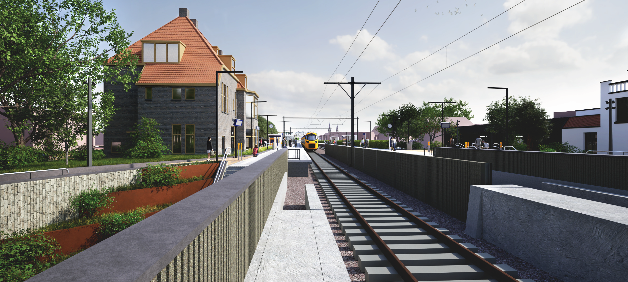 Van middenperron naar zijperrons