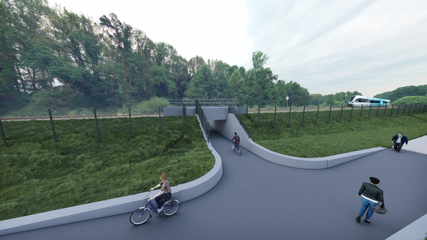 Impressie van de tunnel aan de Heijinksweg in Goor