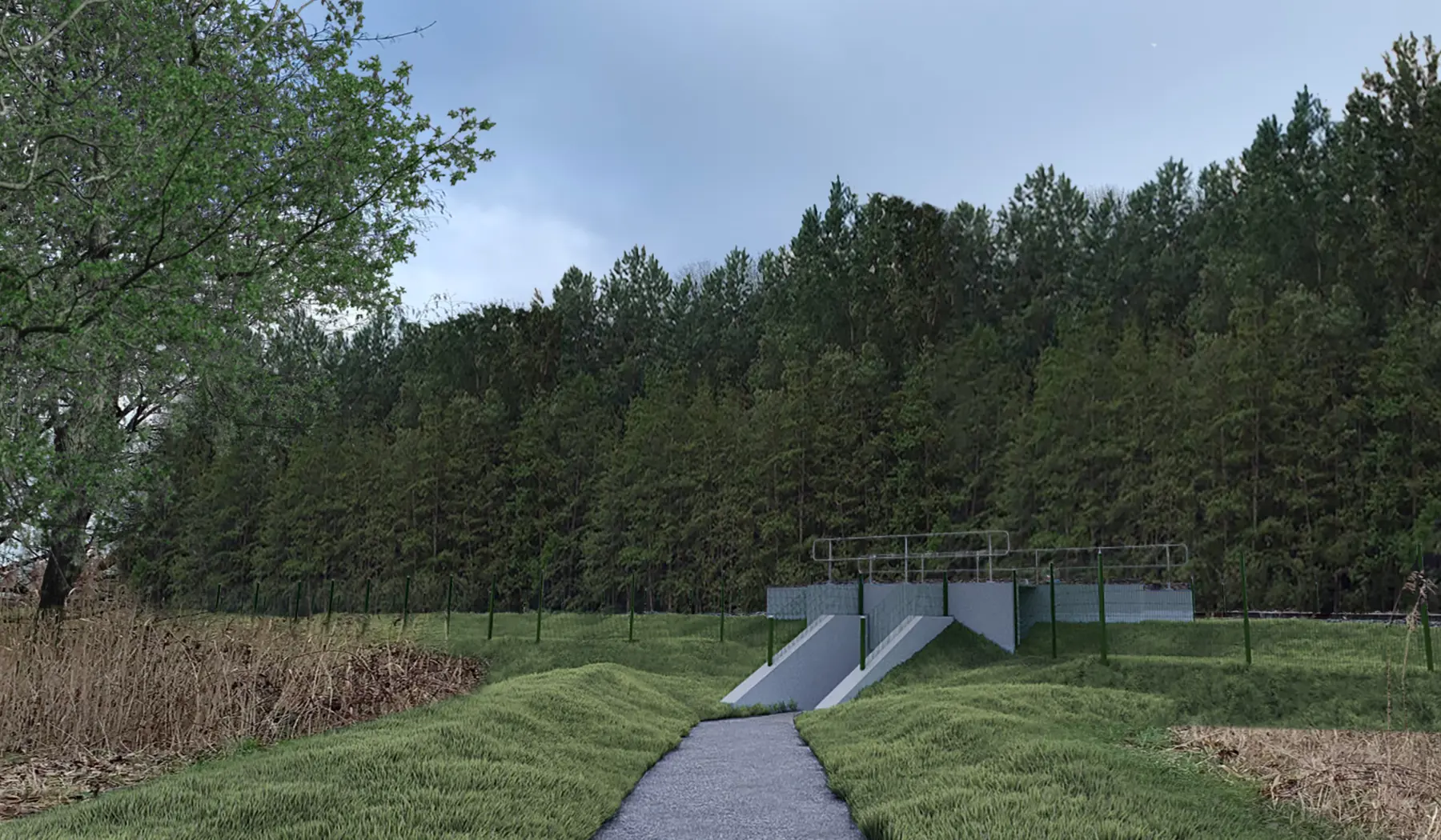 Impressie van de tunnel aan de Herikervlierweg/Stokkumervlierweg in Markelo