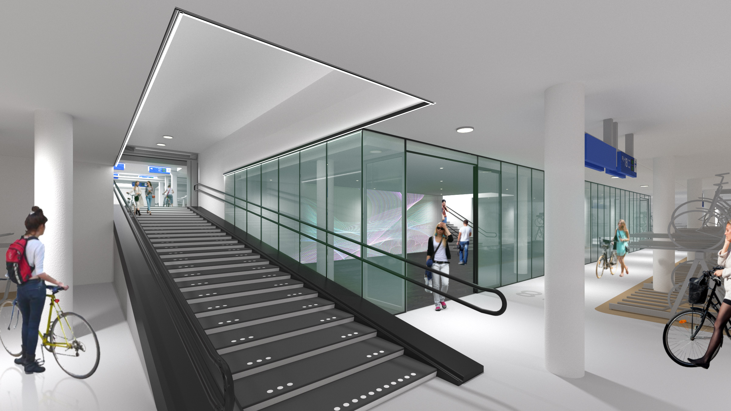 Impressie van de fietsenstalling Eindhoven Centraal