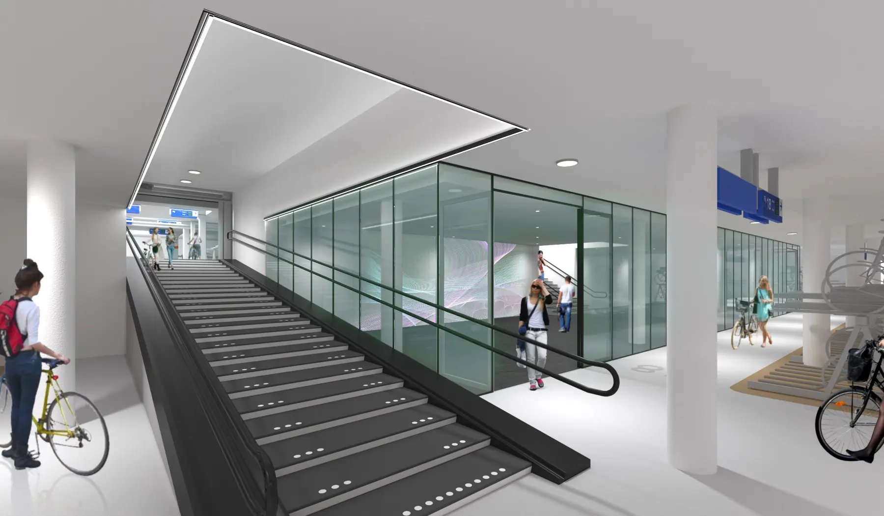 Impressie van de fietsenstalling Eindhoven Centraal