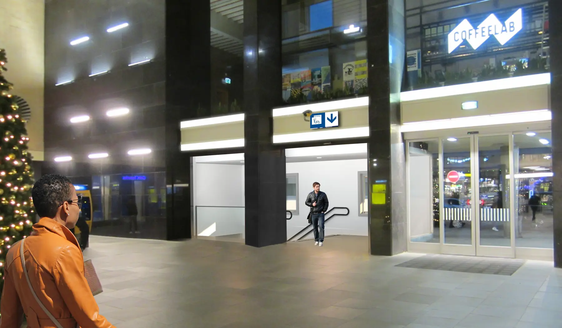 Impressie fietsenstalling Eindhoven Centraal - nieuwe verbinding stationshal