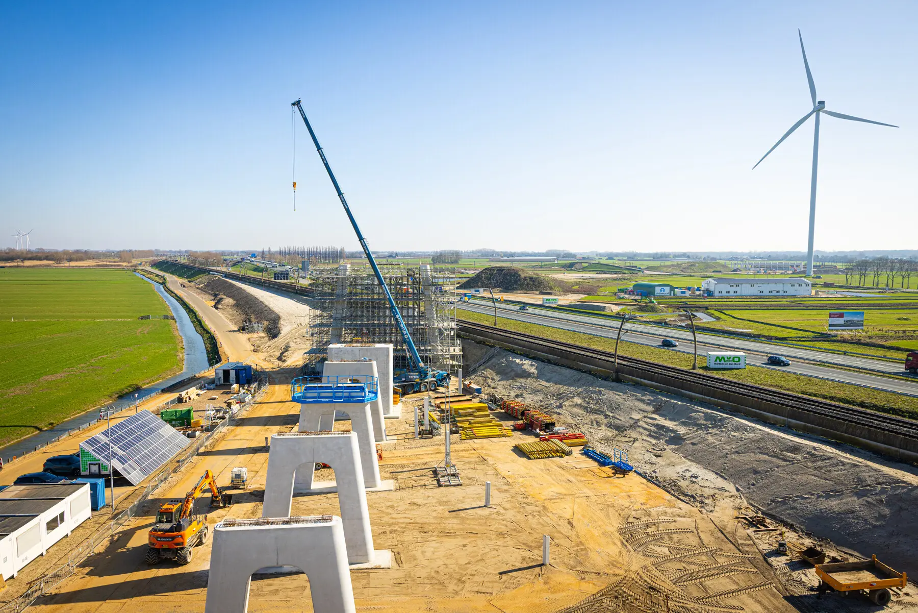 werkzaamheden zuidwestboog Meteren
