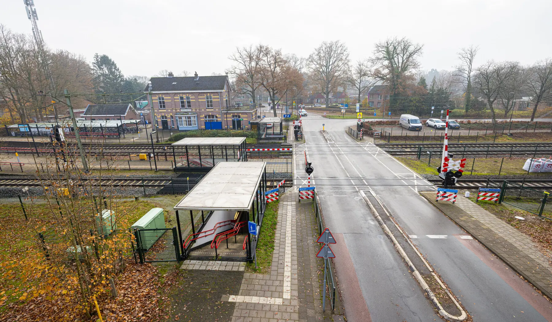 We gaan in Wolfheze van drie naar twee sporen en halen daarmee op twee plekken wissels weg; dat geeft minder storingen en minder onderhoud