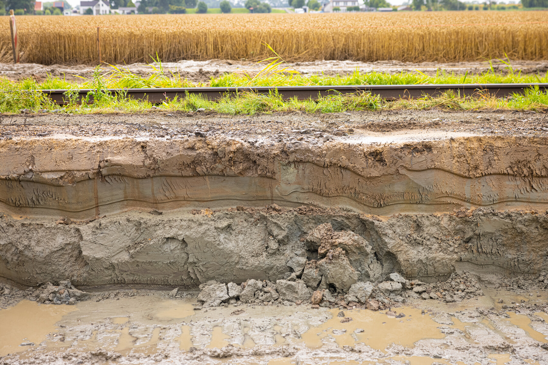 Diep graafwerk bij Zevenbergen