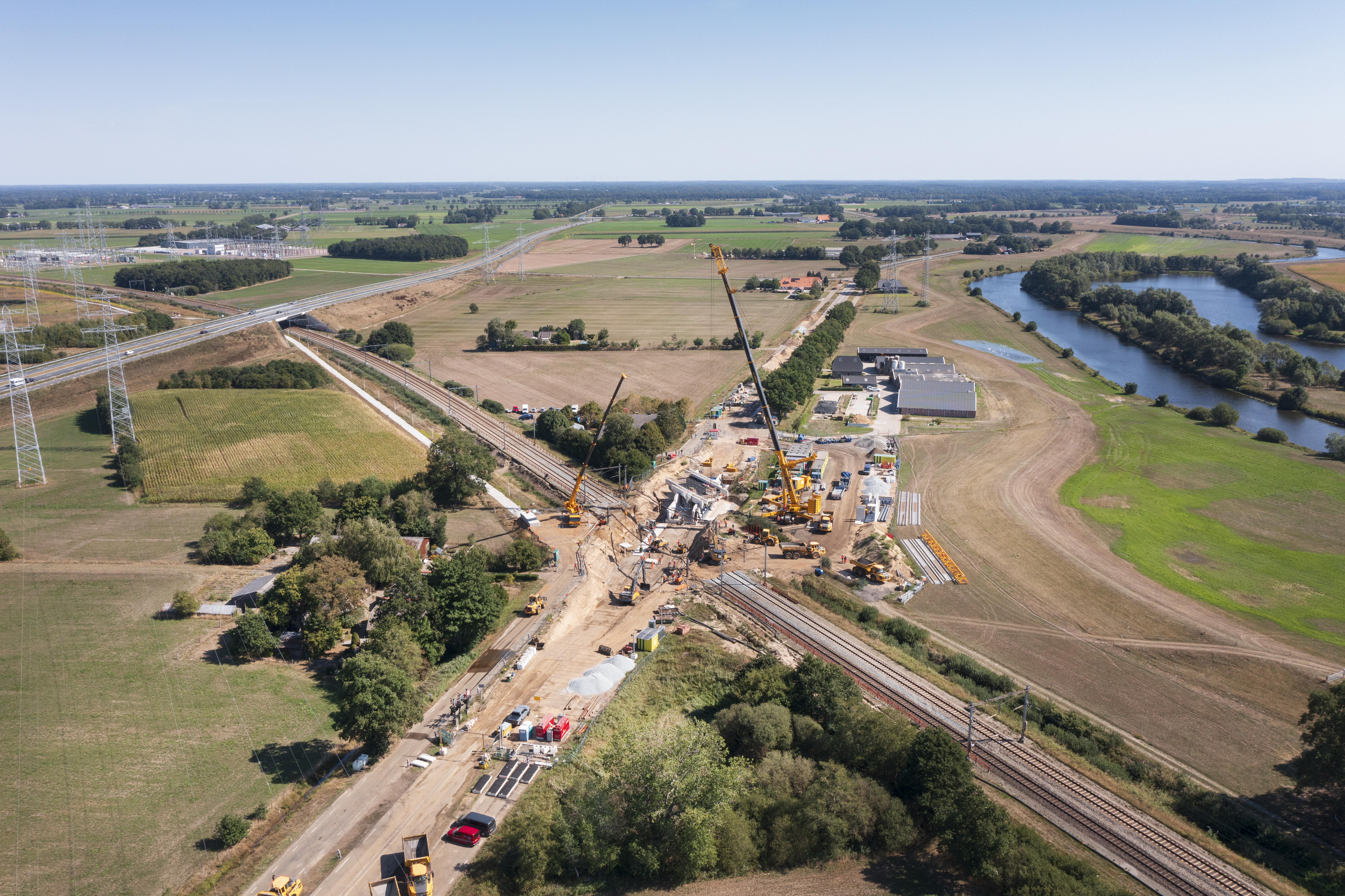 Dronebeelden inschuiven fietstunnel