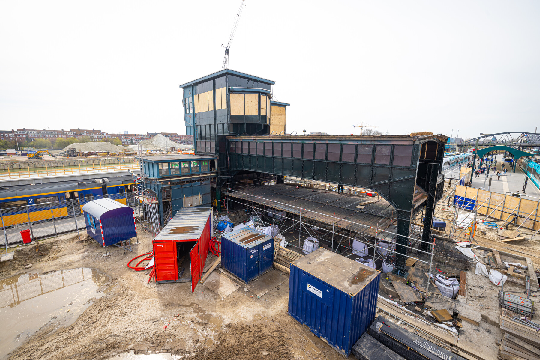 Het weer uitgepakte seinhuis 