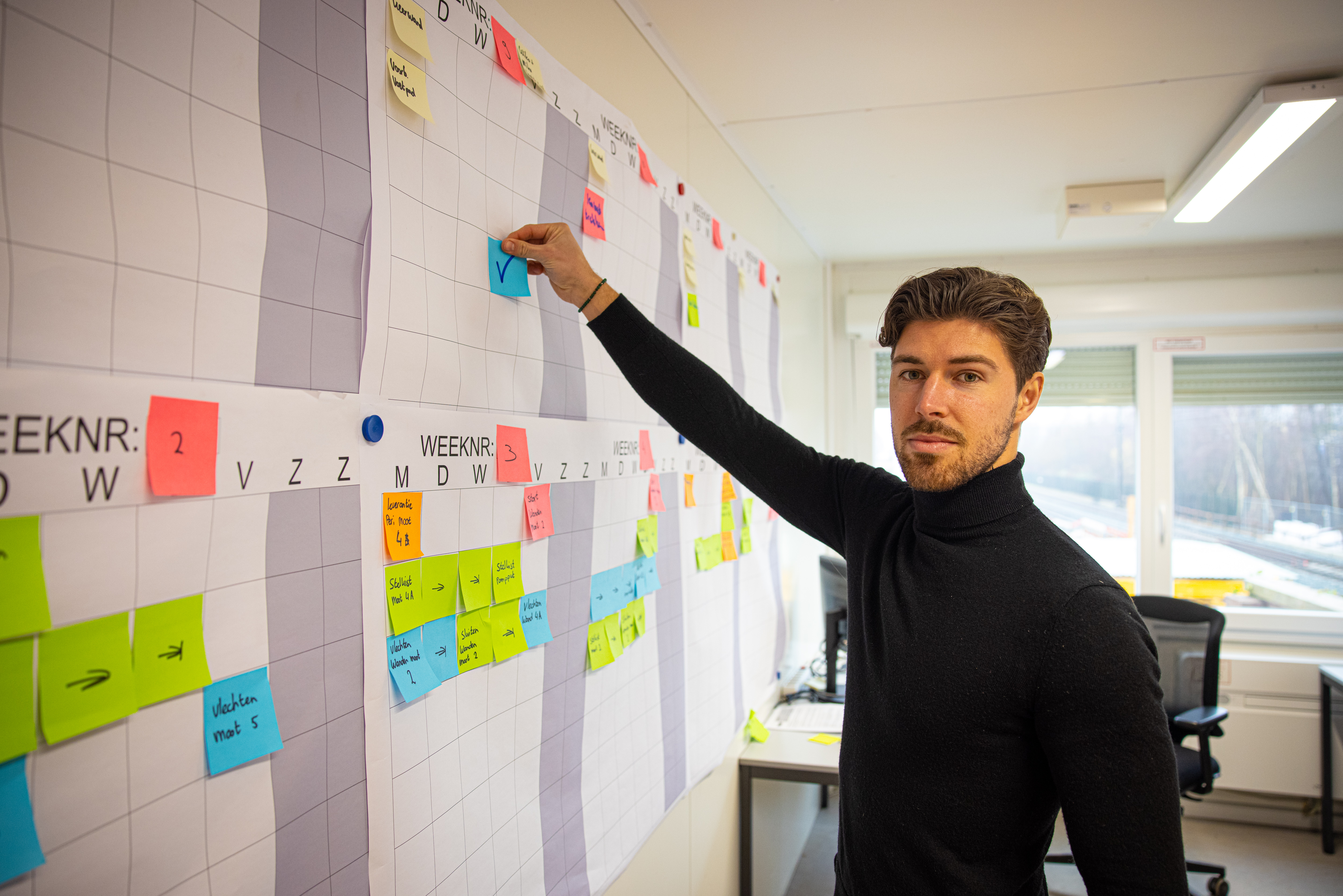 Oscar aan het werk voor ProRail