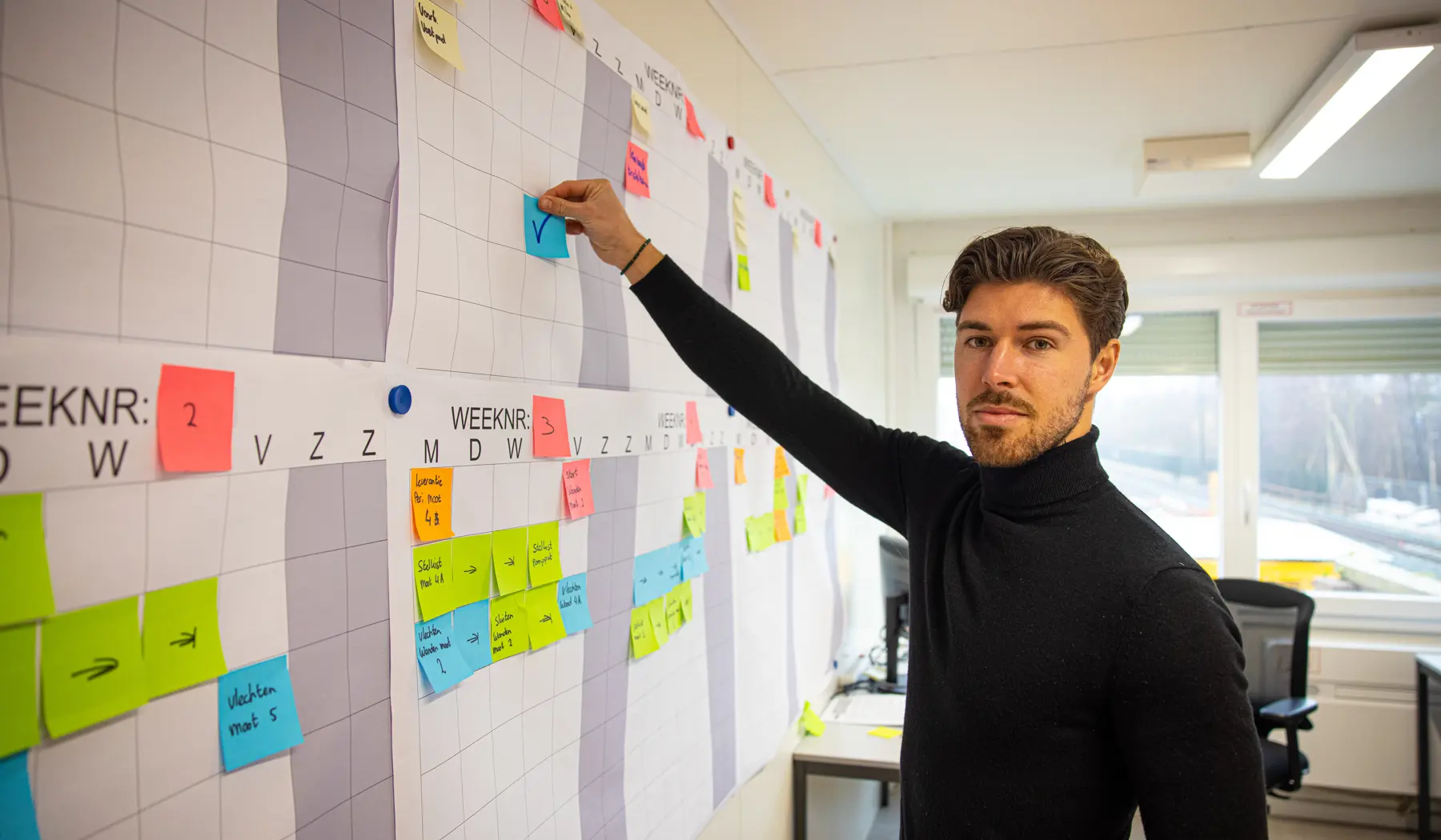 Oscar aan het werk voor ProRail