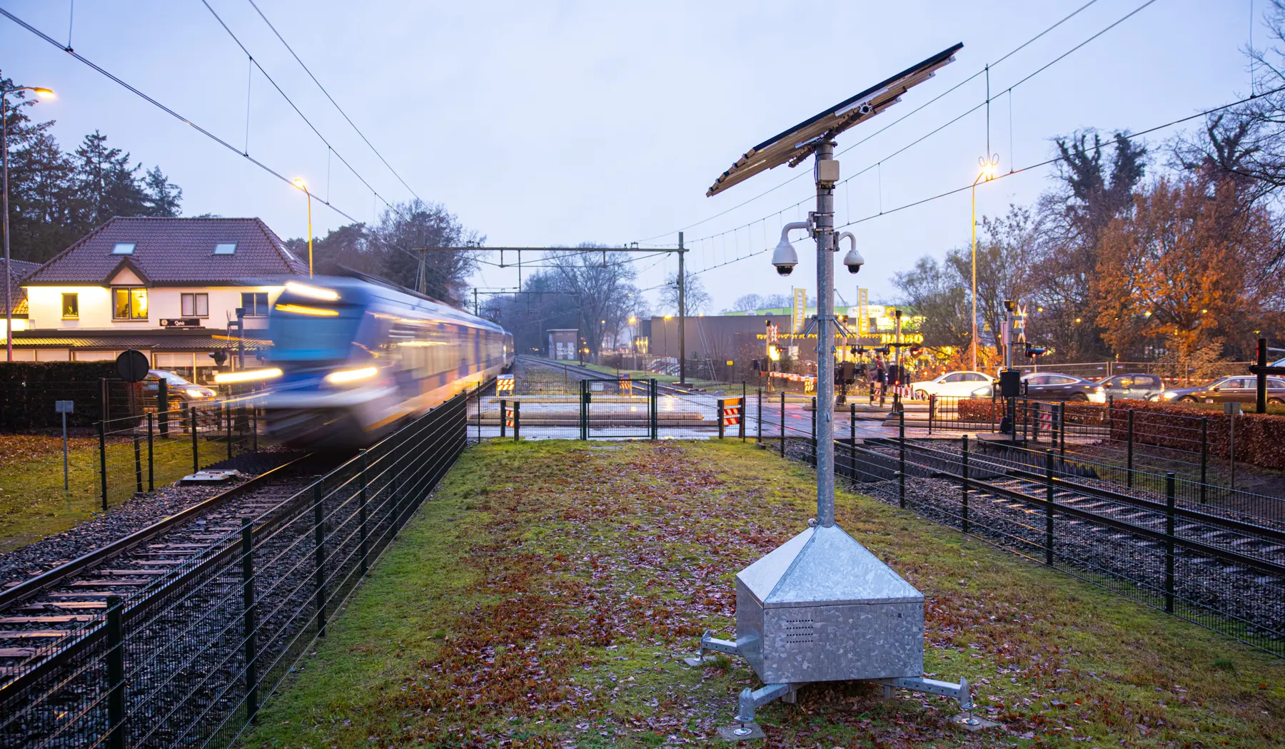 Cameratoezicht langs het spoor