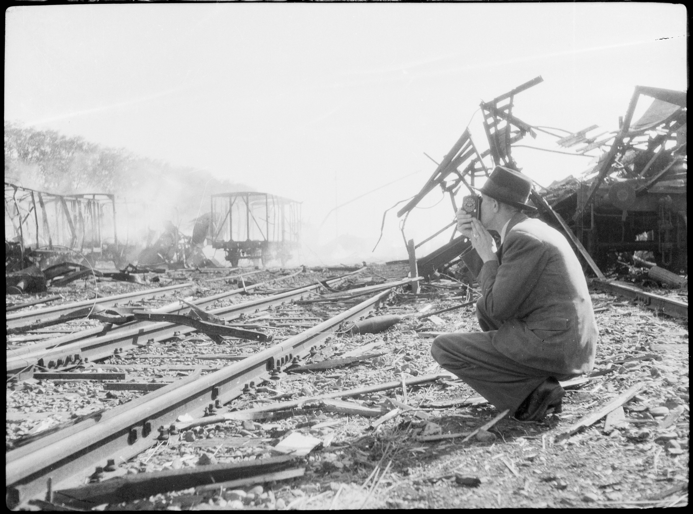Een fotograaf legt de geschiedenis vast