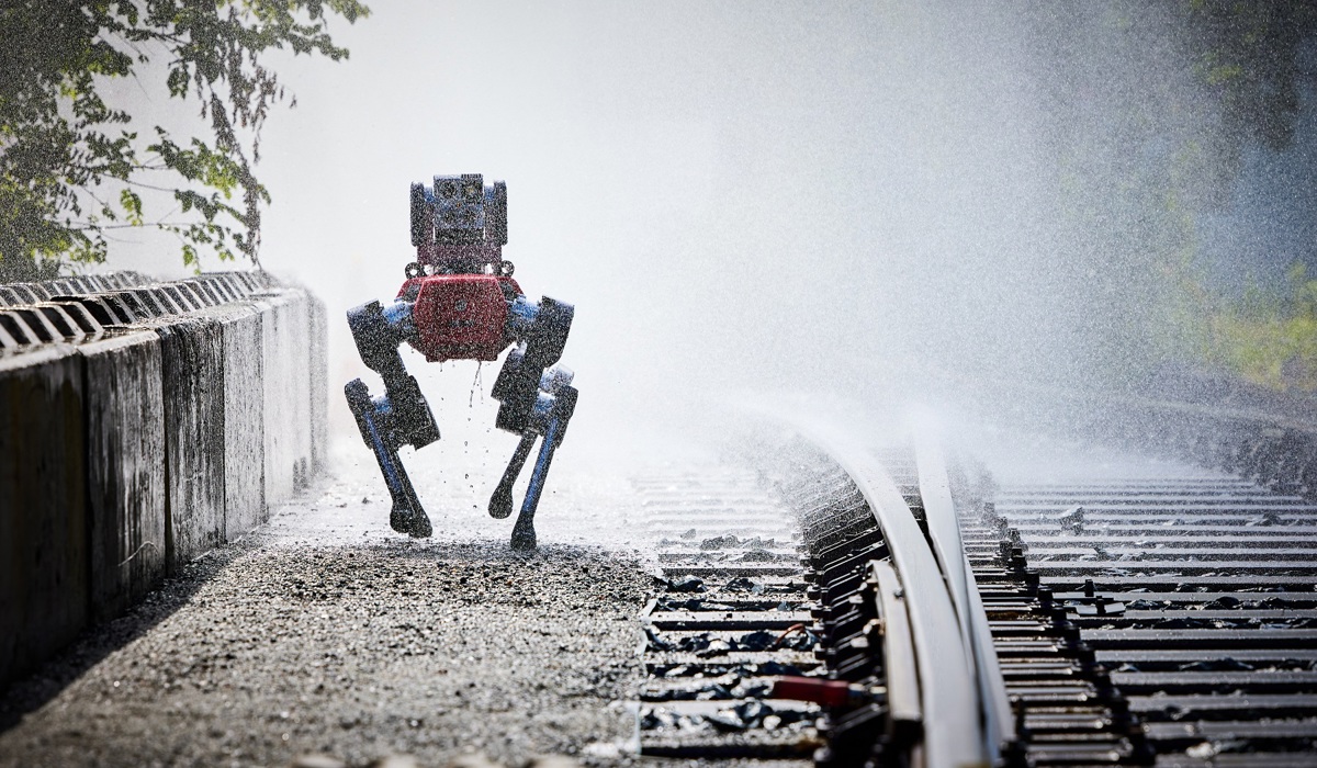 Een brave bot: door weer en wind