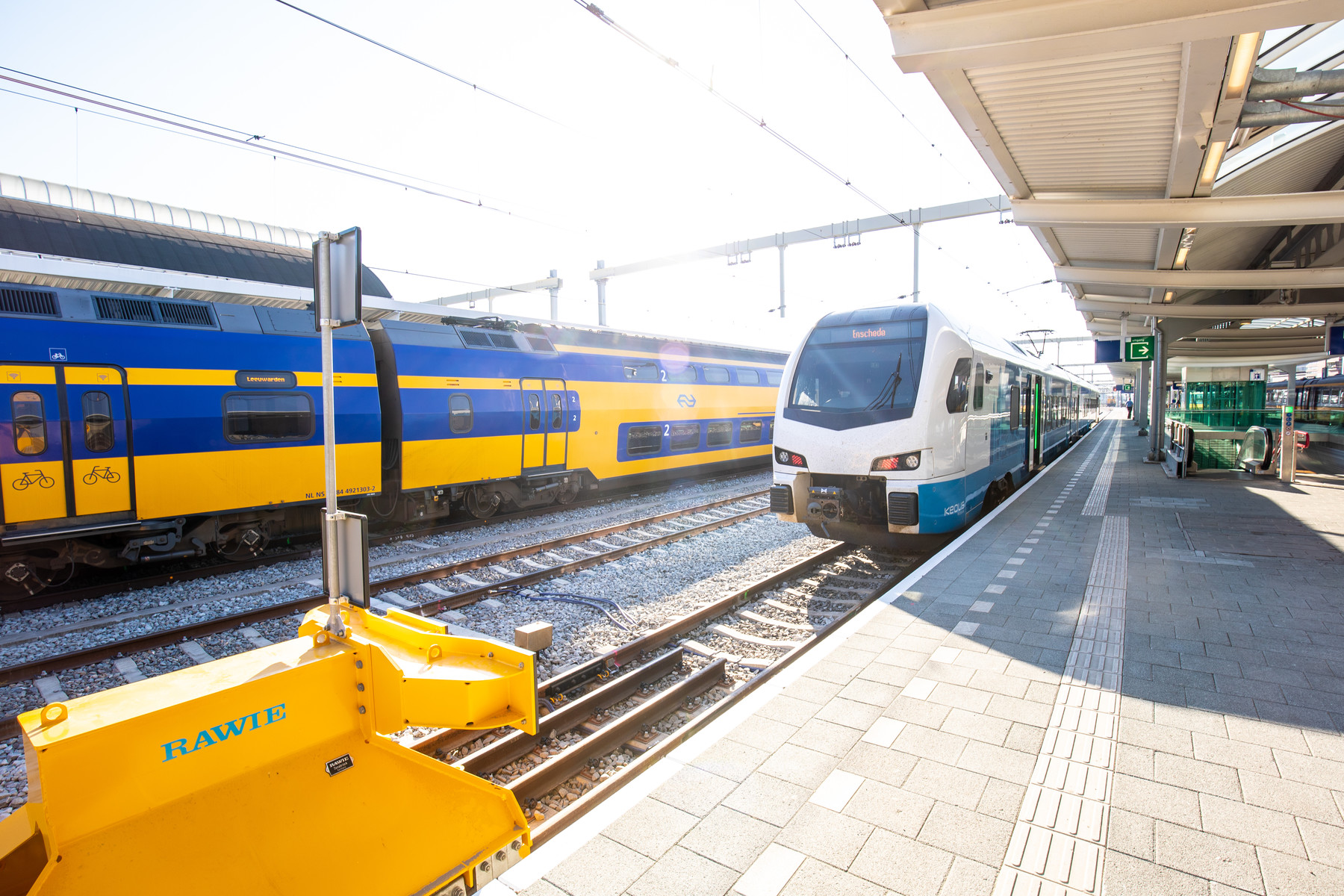 Treinen op station Zwolle