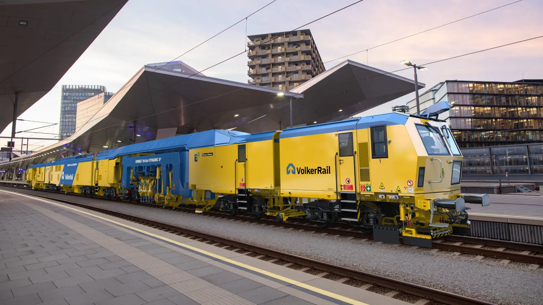 de zeventig meter lange emissieloze stopmachine, de Unimat106
