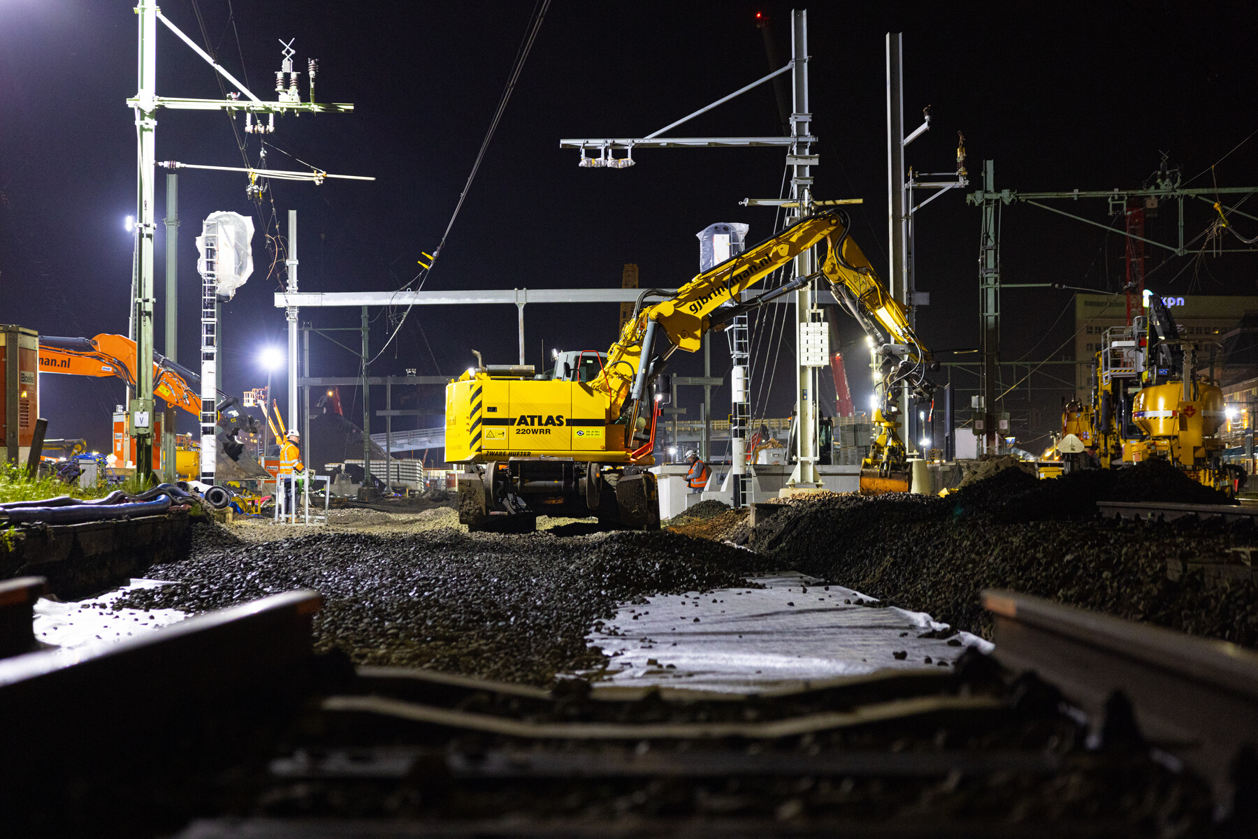 Aansluiting sporen 7 en 8 op bestaand spoor
