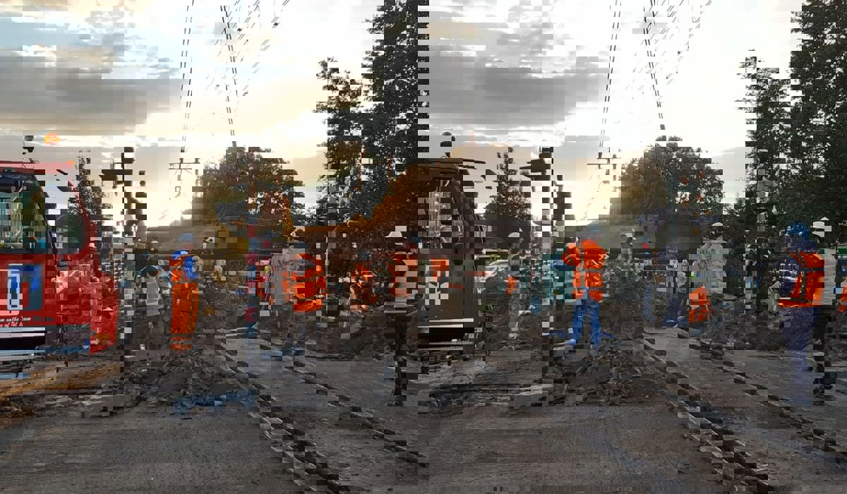 Verwijderen overwegplaat Goudseweg, Bodegraven