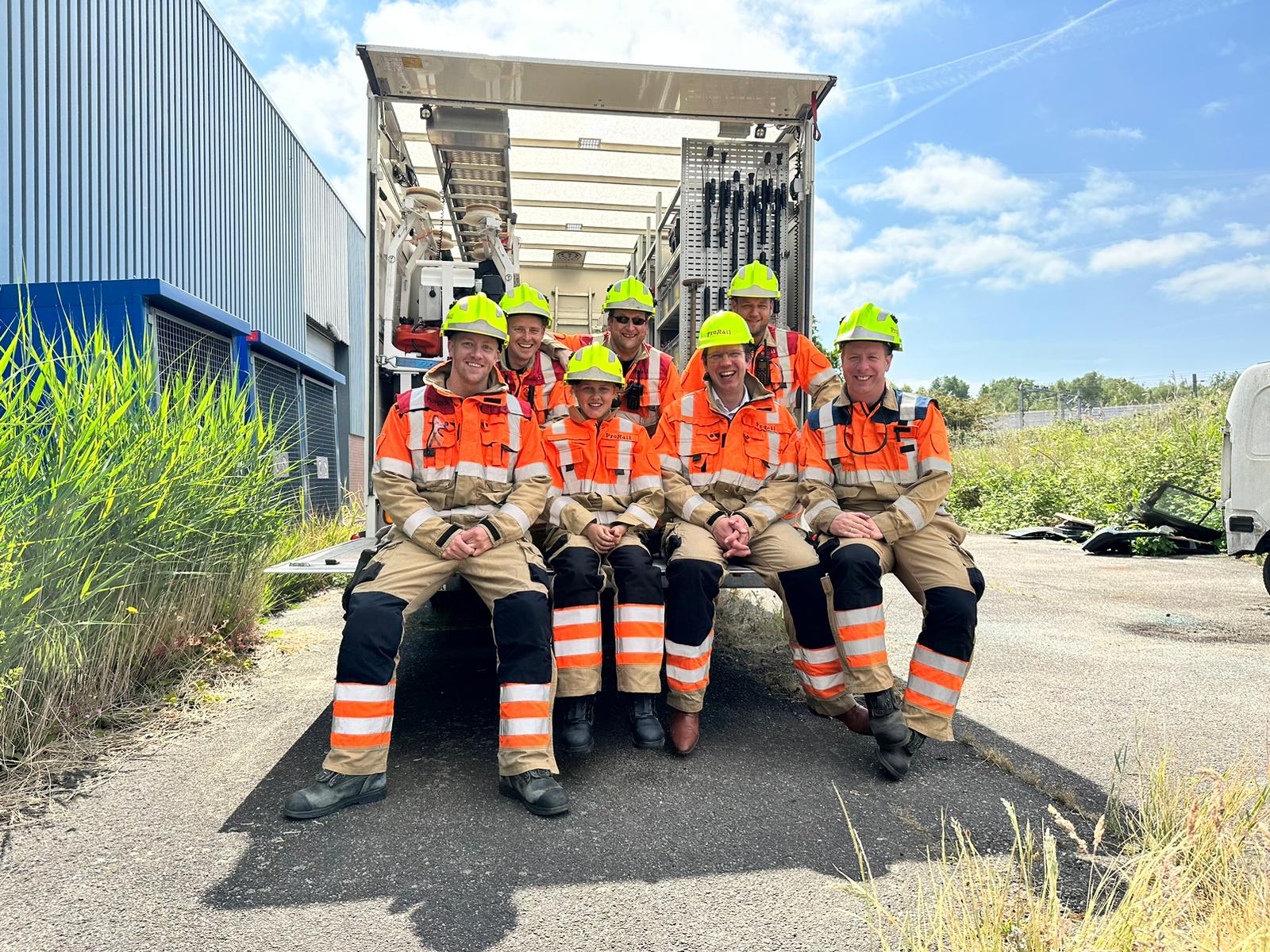 Ze krijgt een rondleiding op de verkeersleidingspost in Utrecht en een stoere training in incidentenbestrijding.